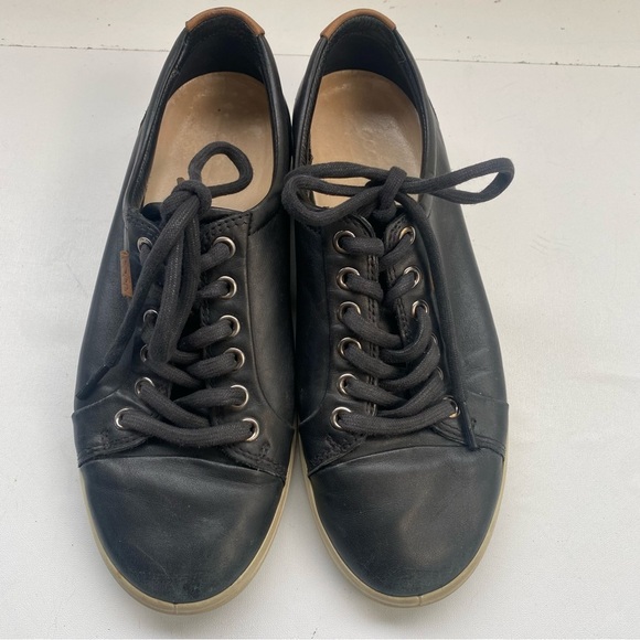 ECCO Danish Soft 7 Design Women’s Black Athletic Leather Sneaker EU 38 US 7 - Picture 7 of 15